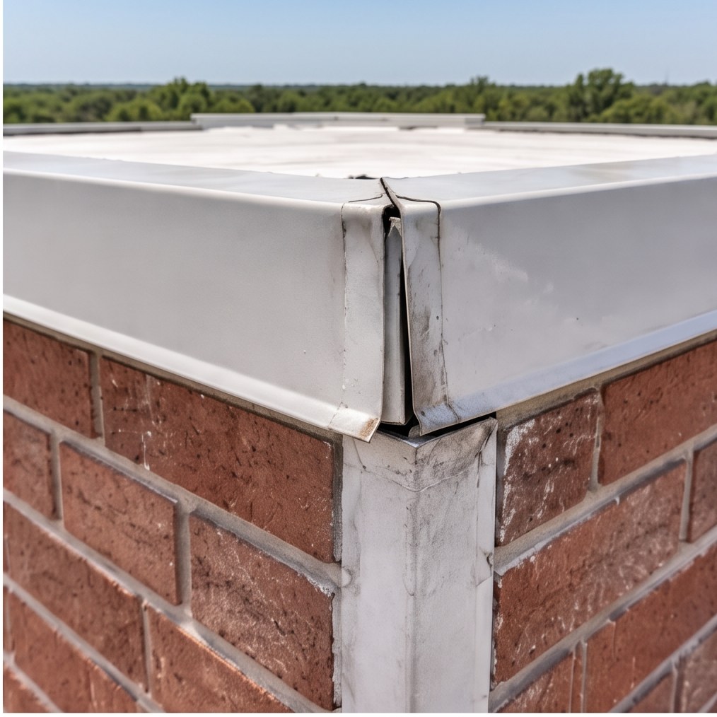 Seam on a commercial membrane roof