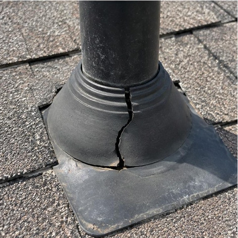 Split plumbing vent boot