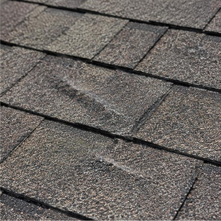 Creased shingles