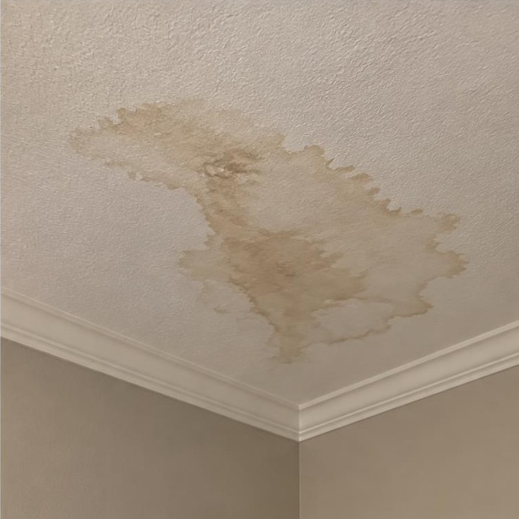 Interior ceiling stain