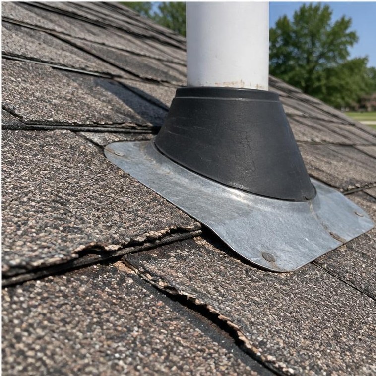 Vent cap flashing detail