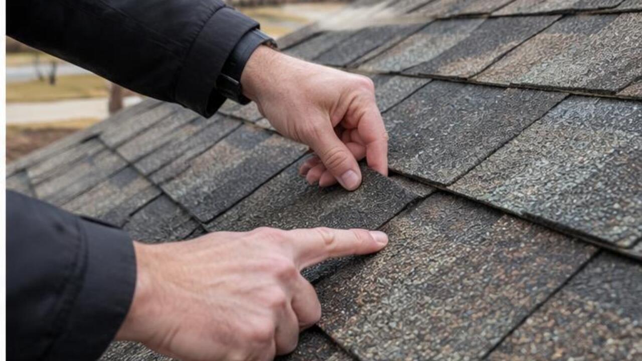 Close look at architectural asphalt shingles