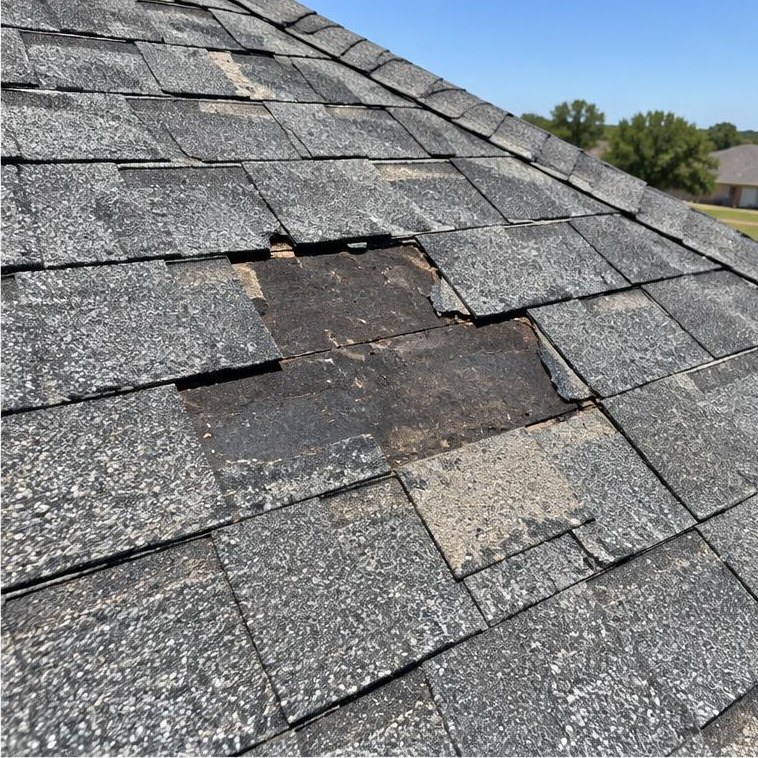 Localized missing shingles