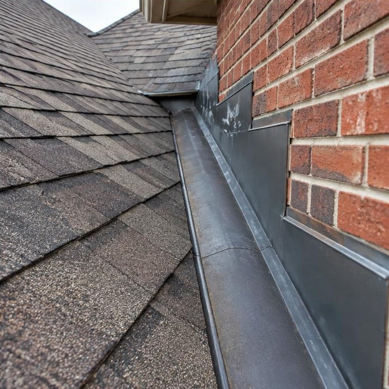Chimney flashing detail
